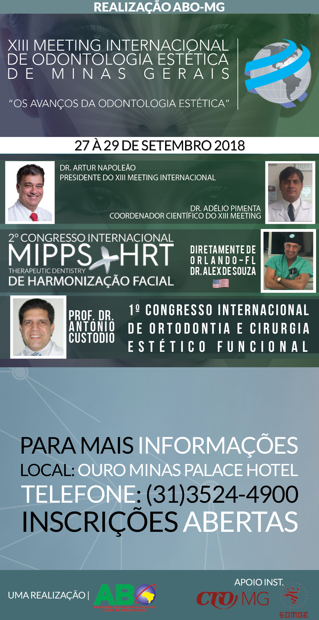 Inscrição - XIII Meeting Internacional de Odontologia Estética de Minas Gerais